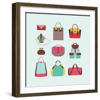 3 Bags-yemelianova-Framed Art Print