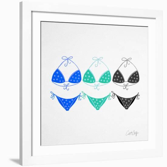 3 Bikini Blues-Cat Coquillette-Framed Giclee Print