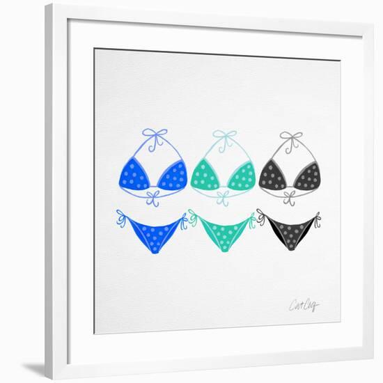 3 Bikini Blues-Cat Coquillette-Framed Giclee Print