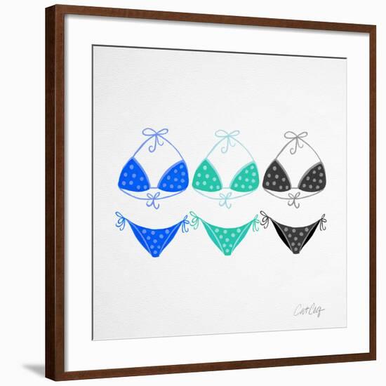 3 Bikini Blues-Cat Coquillette-Framed Giclee Print