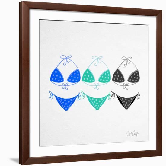 3 Bikini Blues-Cat Coquillette-Framed Giclee Print