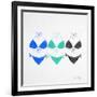 3 Bikini Blues-Cat Coquillette-Framed Giclee Print