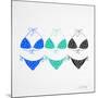 3 Bikini Blues-Cat Coquillette-Mounted Giclee Print