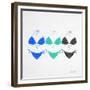 3 Bikini Blues-Cat Coquillette-Framed Giclee Print