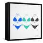 3 Bikini Blues-Cat Coquillette-Framed Stretched Canvas