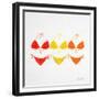 3 Bikini Orange-Cat Coquillette-Framed Giclee Print