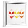 3 Bikini Orange-Cat Coquillette-Framed Giclee Print