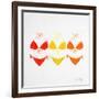 3 Bikini Orange-Cat Coquillette-Framed Giclee Print