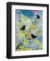 3 Birds Asian Nights-Bee Sturgis-Framed Art Print