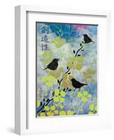 3 Birds Asian Nights-Bee Sturgis-Framed Art Print