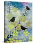 3 Birds Asian Nights-Bee Sturgis-Stretched Canvas
