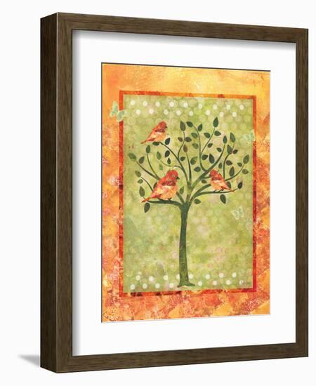 3 Birds in a Tree-Bee Sturgis-Framed Art Print