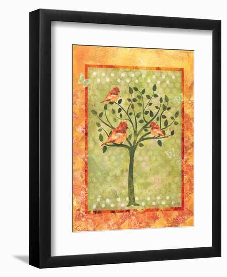 3 Birds in a Tree-Bee Sturgis-Framed Art Print