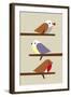 3 Birds-Dicky Bird-Framed Giclee Print