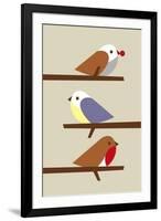 3 Birds-Dicky Bird-Framed Premium Giclee Print