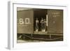 3 Boys in Box Car-null-Framed Art Print