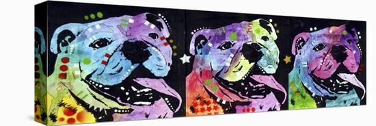 3 Bulldogs-Dean Russo-Stretched Canvas