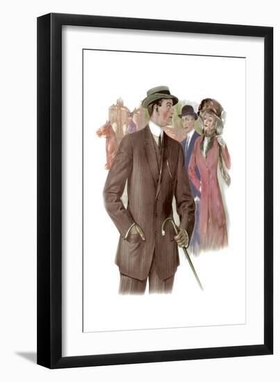 3 Button Sack for a Walk-null-Framed Art Print