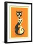 3 Cats-Jazzberry Blue-Framed Premium Giclee Print