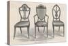 3 Chairs Hepplewhite-null-Stretched Canvas