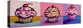 3 Cupcakes-Howie Green-Stretched Canvas