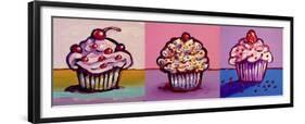 3 Cupcakes-Howie Green-Framed Giclee Print