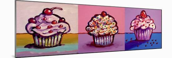 3 Cupcakes-Howie Green-Mounted Giclee Print