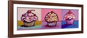 3 Cupcakes-Howie Green-Framed Giclee Print