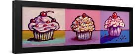 3 Cupcakes-Howie Green-Framed Giclee Print