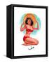 "3-D Feature" 1950s Pin-Up Calendar Girl by T. N. Thompson-Piddix-Framed Stretched Canvas