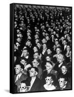 3-D Movie Viewers during Opening Night of "Bwana Devil"-J^ R^ Eyerman-Framed Stretched Canvas