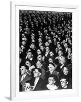 3-D Movie Viewers during Opening Night of "Bwana Devil"-J^ R^ Eyerman-Framed Photographic Print