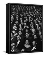 3-D Movie Viewers during Opening Night of "Bwana Devil"-J^ R^ Eyerman-Framed Stretched Canvas