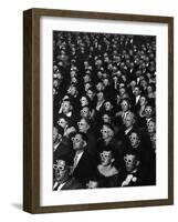 3-D Movie Viewers during Opening Night of "Bwana Devil"-J^ R^ Eyerman-Framed Premium Photographic Print