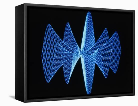 3-D Plot of a Complex Math Function-PASIEKA-Framed Stretched Canvas