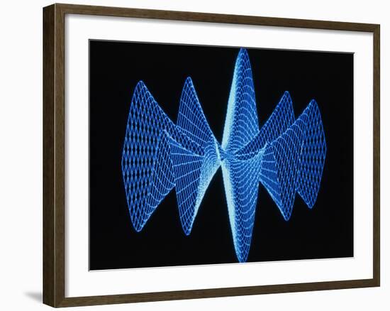 3-D Plot of a Complex Math Function-PASIEKA-Framed Photographic Print