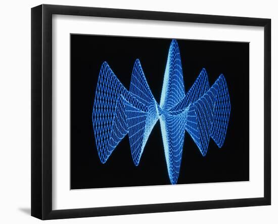 3-D Plot of a Complex Math Function-PASIEKA-Framed Photographic Print