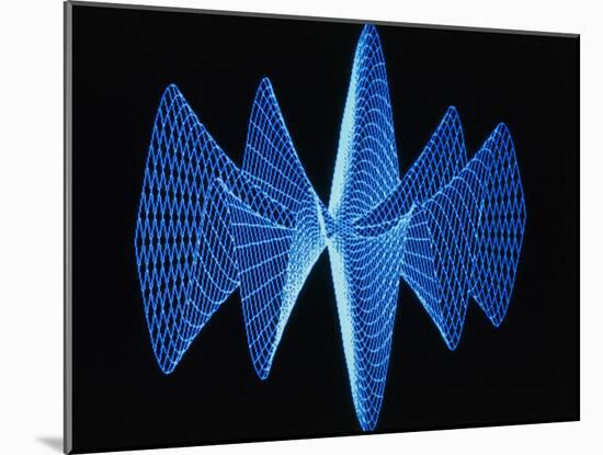 3-D Plot of a Complex Math Function-PASIEKA-Mounted Photographic Print