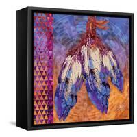 3 Feathers-Bee Sturgis-Framed Stretched Canvas