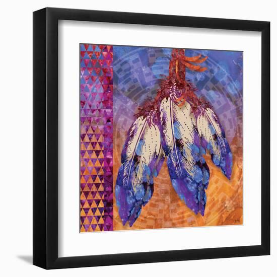 3 Feathers-Bee Sturgis-Framed Art Print