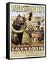 3 Feeds for One Cent Poster-null-Framed Stretched Canvas