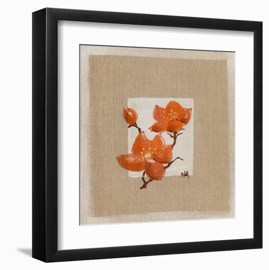 3 Fleurs Rouges-Nathalie Andrieu-Framed Art Print