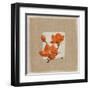 3 Fleurs Rouges-Nathalie Andrieu-Framed Art Print