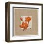 3 Fleurs Rouges-Nathalie Andrieu-Framed Art Print