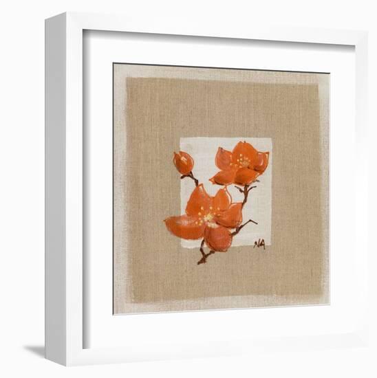 3 Fleurs Rouges-Nathalie Andrieu-Framed Art Print