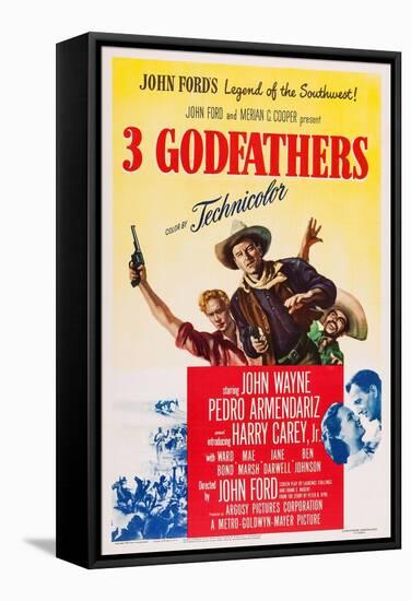3 Godfathers-null-Framed Stretched Canvas