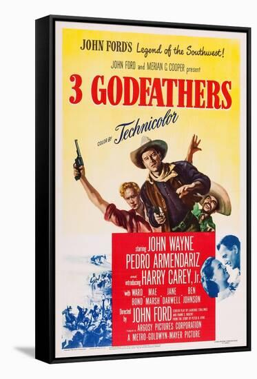 3 Godfathers-null-Framed Stretched Canvas