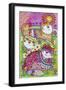 3 Happy Cats-Oxana Zaika-Framed Giclee Print