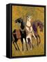 3 Horses, 1975-Laila Shawa-Framed Stretched Canvas