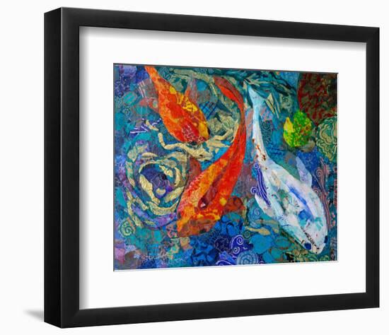 3 Koi-null-Framed Art Print